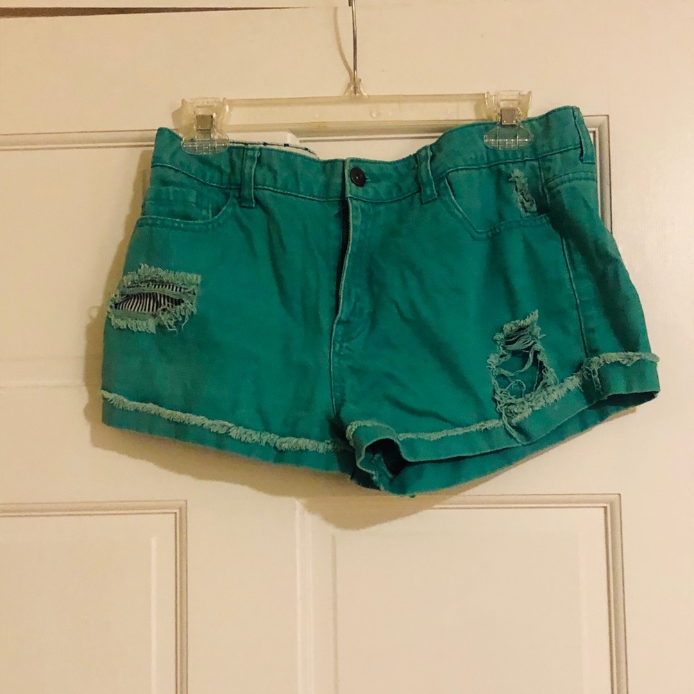 Colorful Denim Shorts